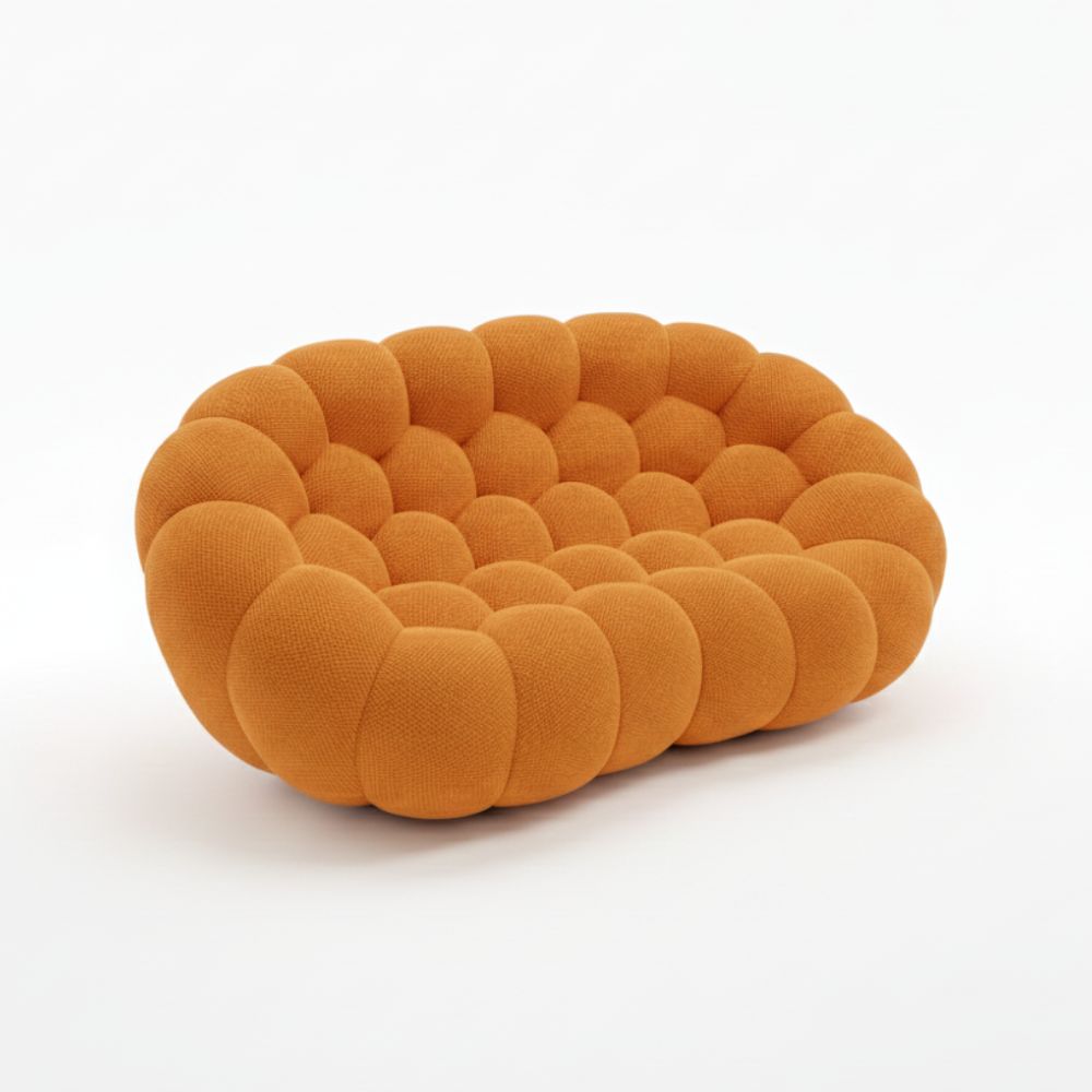 Lumo Classic - Bubble Sofa Compressé Orange 2 Places