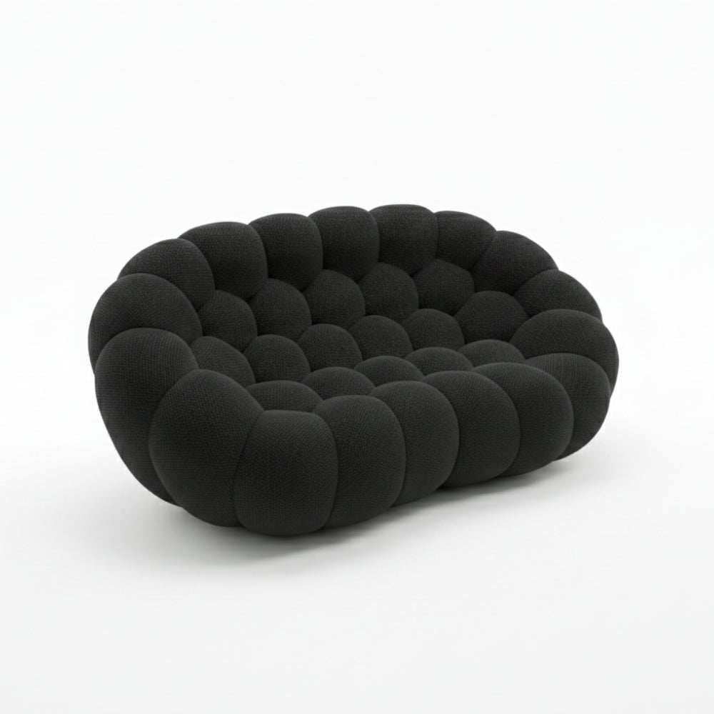 Lumo Classic - Bubble Sofa Compressé Noir 2 Places