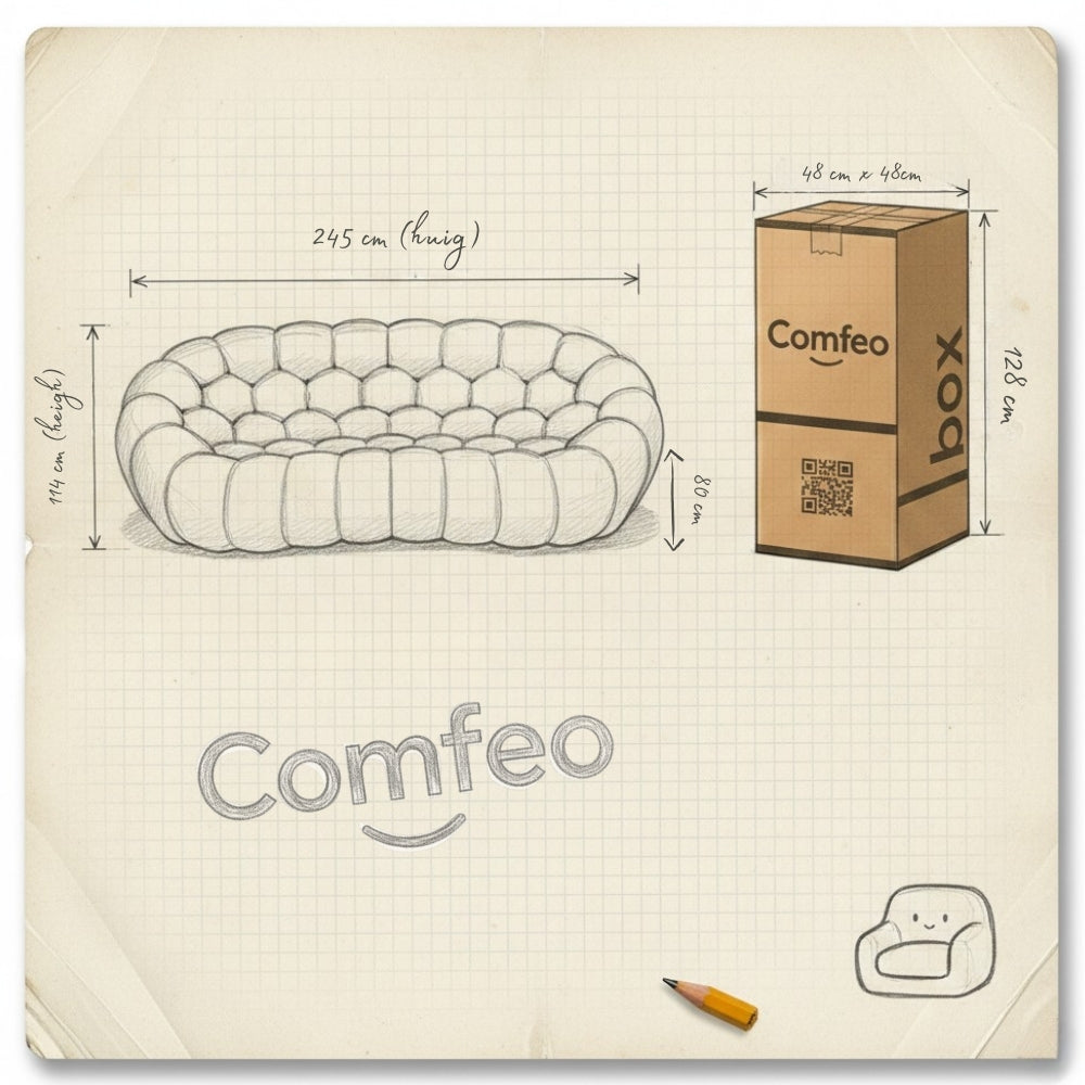 Lumo - Bubble Sofa Compressé Marine