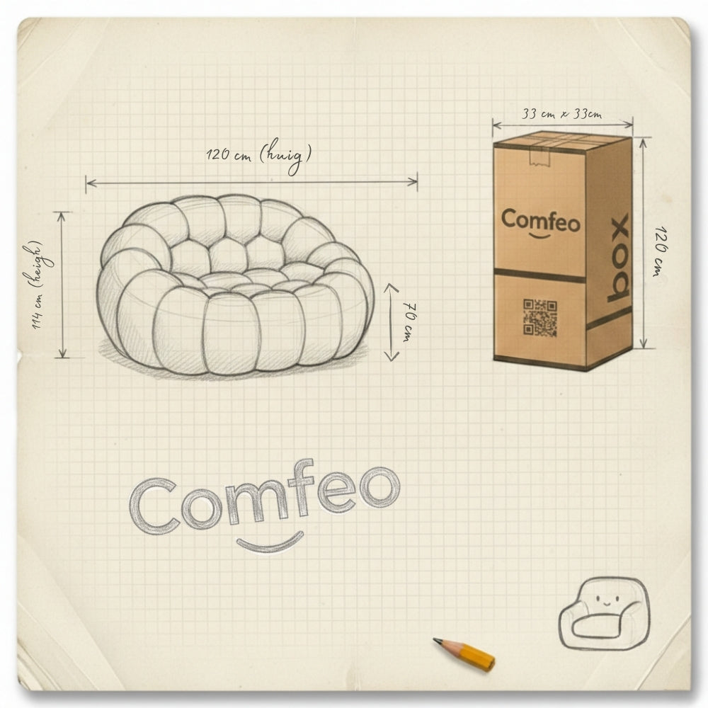 Lumo Mini - Fauteuil Bubble Compressé Vert