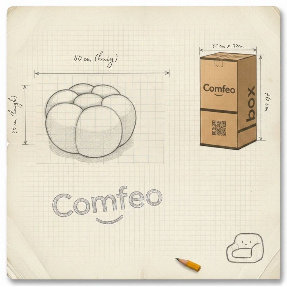 Lumo Pouf - Bubble Pouf Compressé