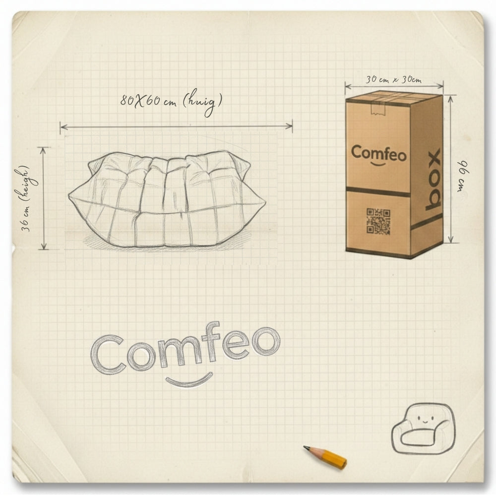 Koto Pouf - Togo Pouf Compressé