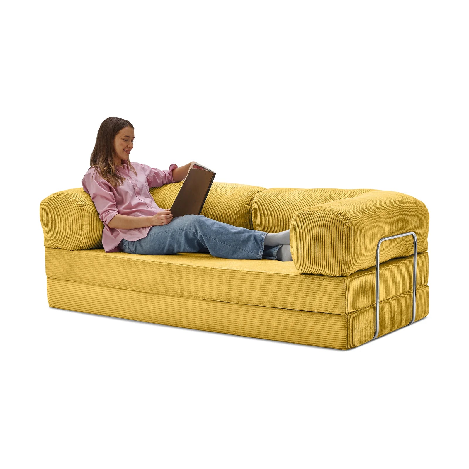 Nubo – Canapé Compressé Jaune