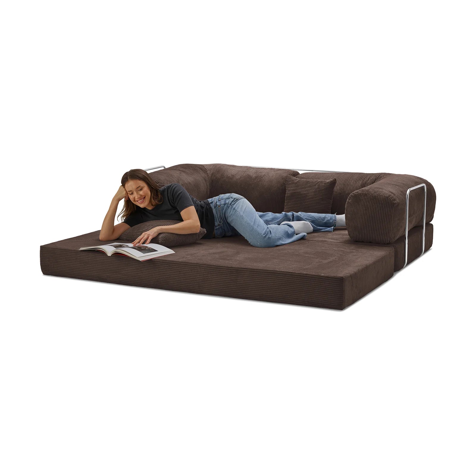 Nubo – Canapé Compressé Marron