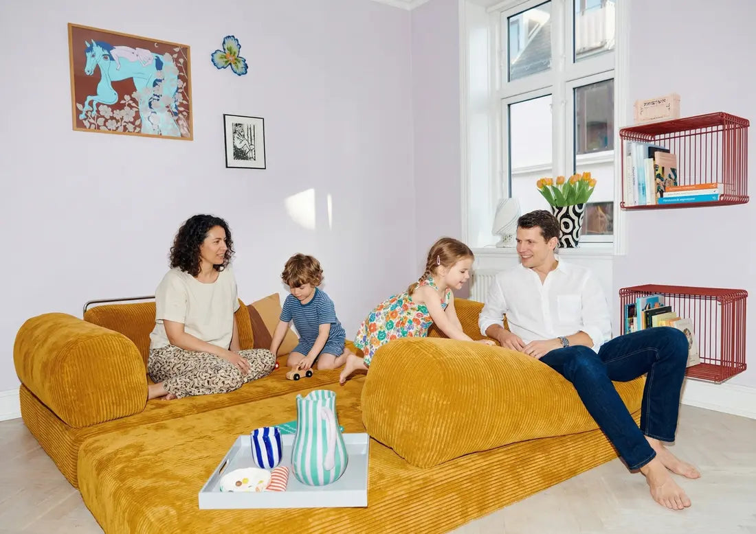 Photo lifestyle : canapé Comfeo dans un salon lumineux