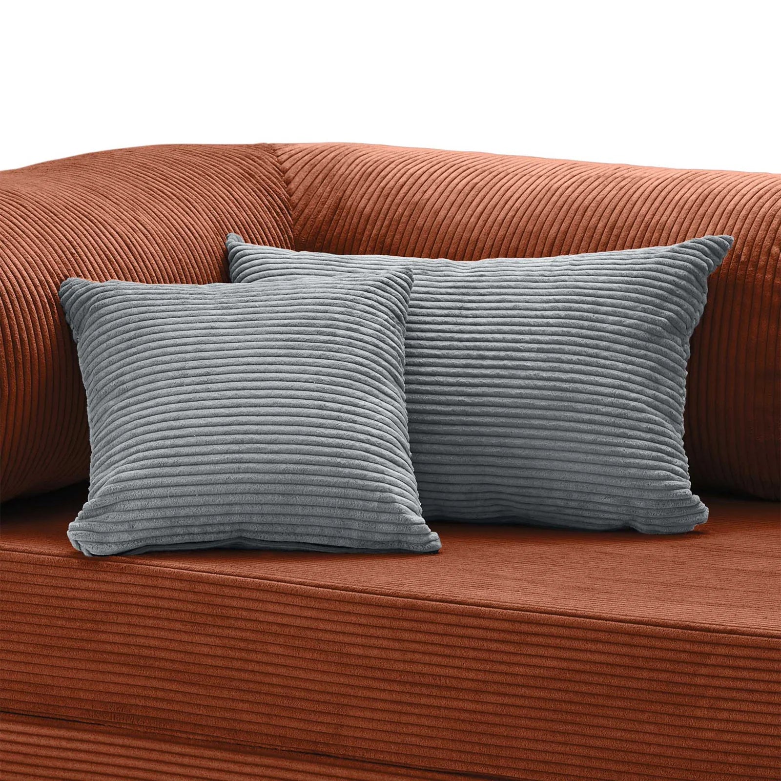 Pillo – Coussins Compressés en Velours Côtelé