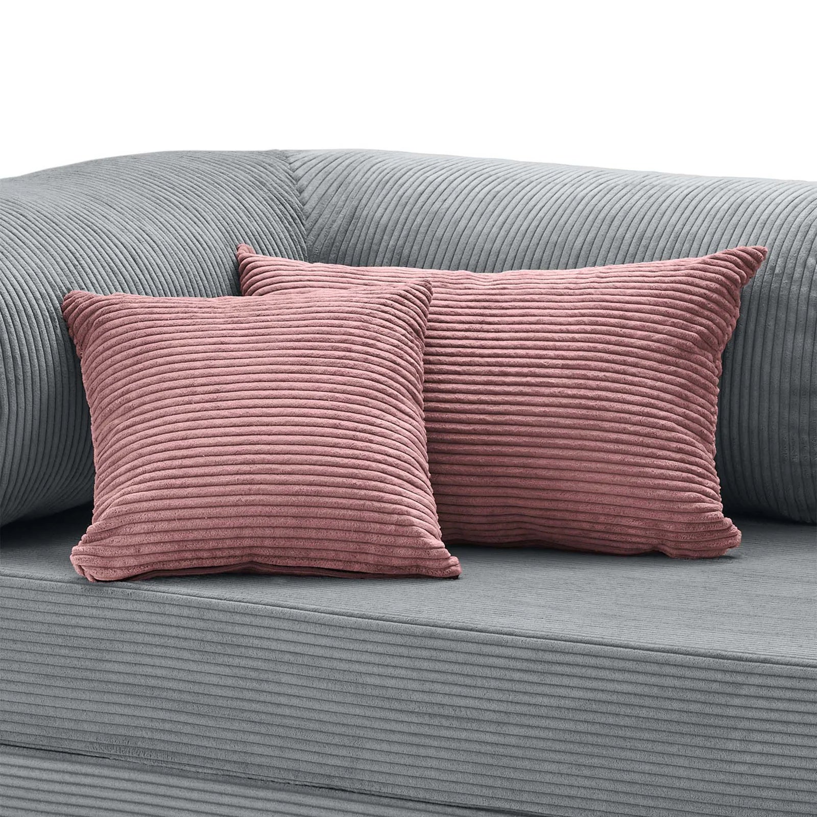Pillo – Coussins Compressés en Velours Côtelé