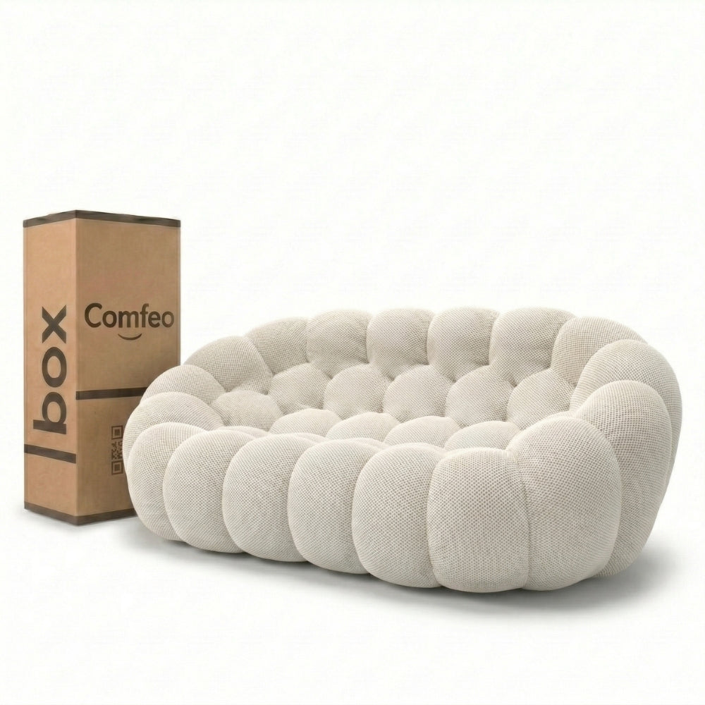 Lumo Classic - Bubble Sofa Compressé Blanc 2 Places