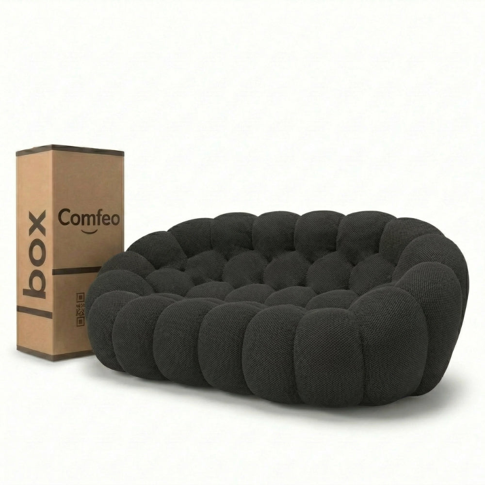 Lumo Classic - Bubble Sofa Compressé Noir 2 Places