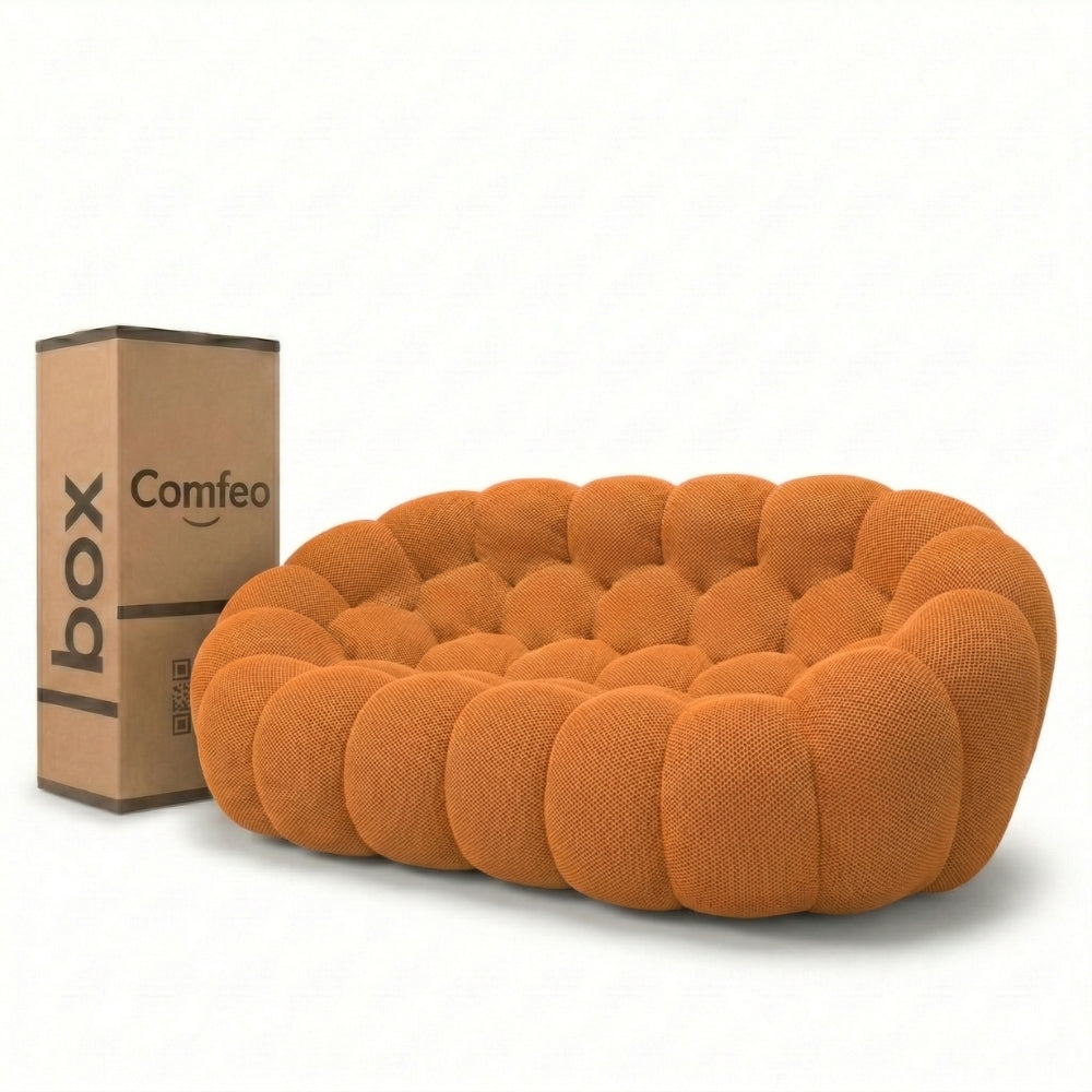 Lumo Classic - Bubble Sofa Compressé Orange 2 Places