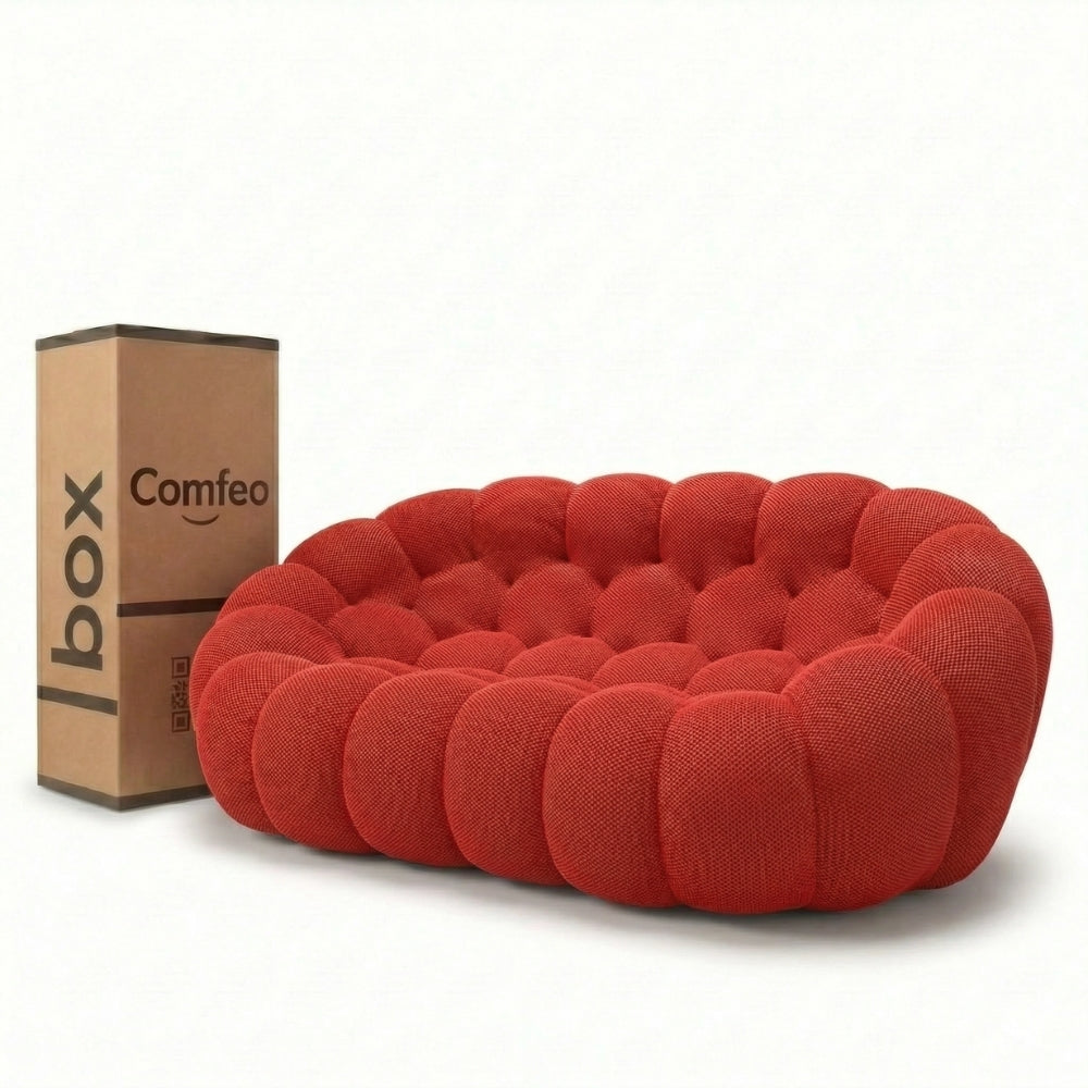 Lumo Classic - Bubble Sofa Compressé Rouge 2 Places