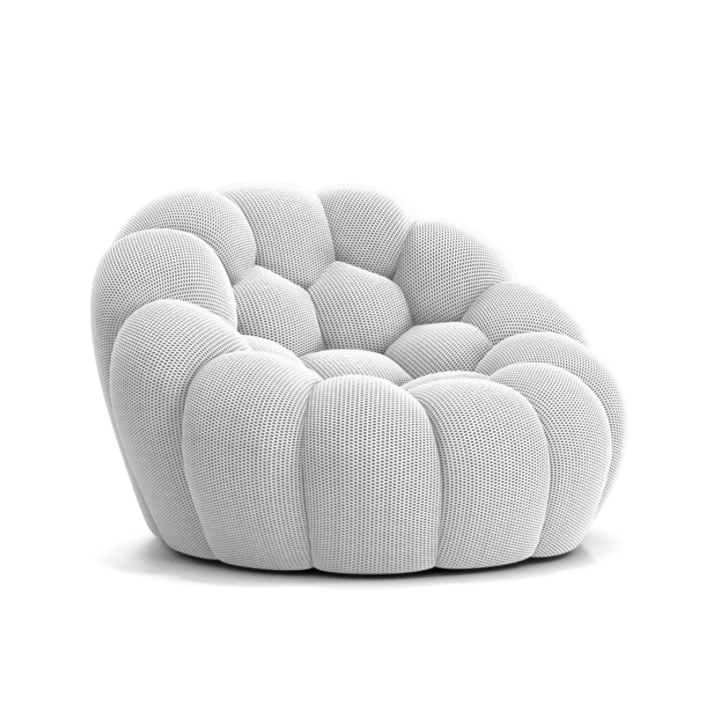 Lumo Mini - Fauteuil Bubble Compressé Blanc