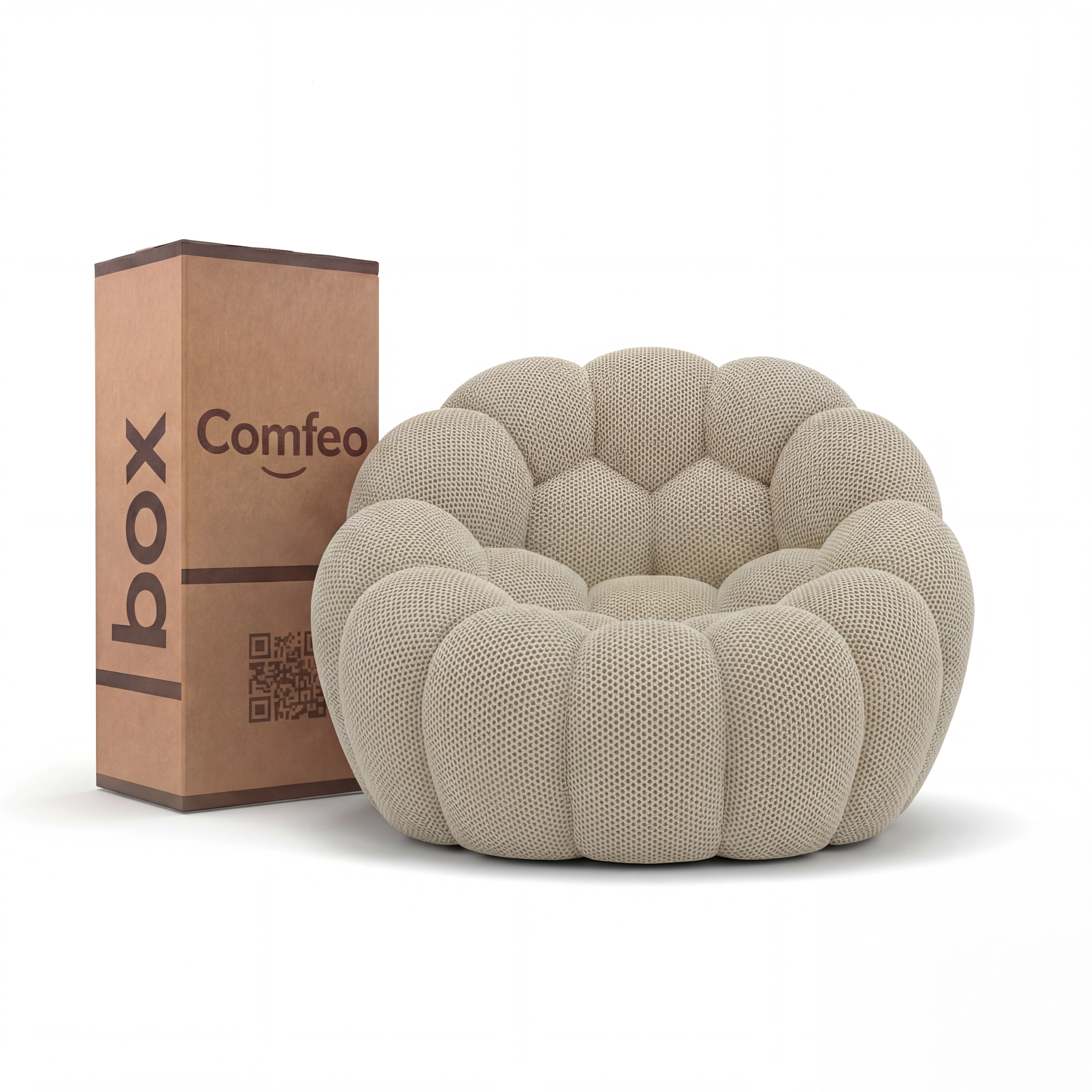 Lumo Mini - Fauteuil Bubble Compressé Corde