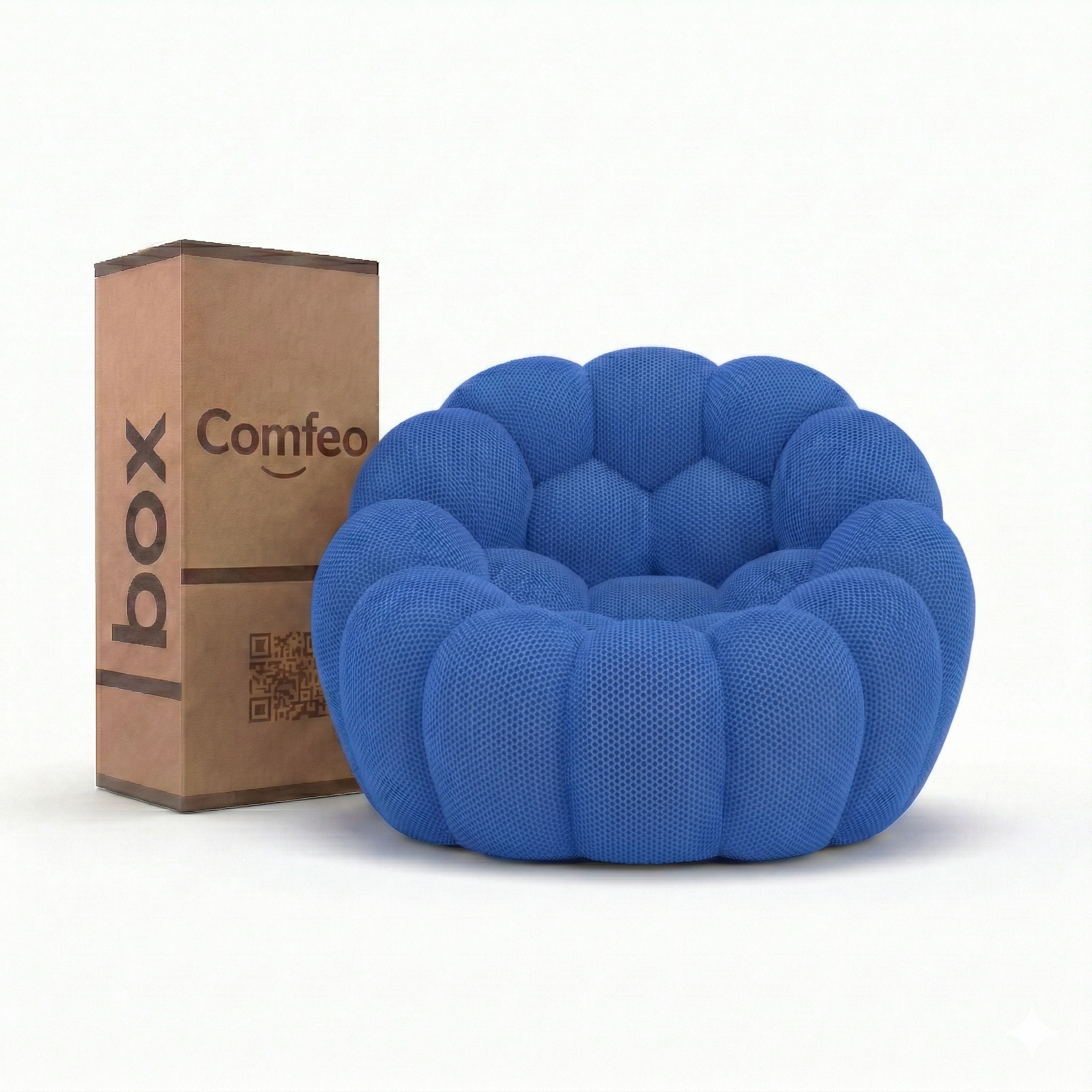 Lumo Mini - Fauteuil Bubble Compressé Marine