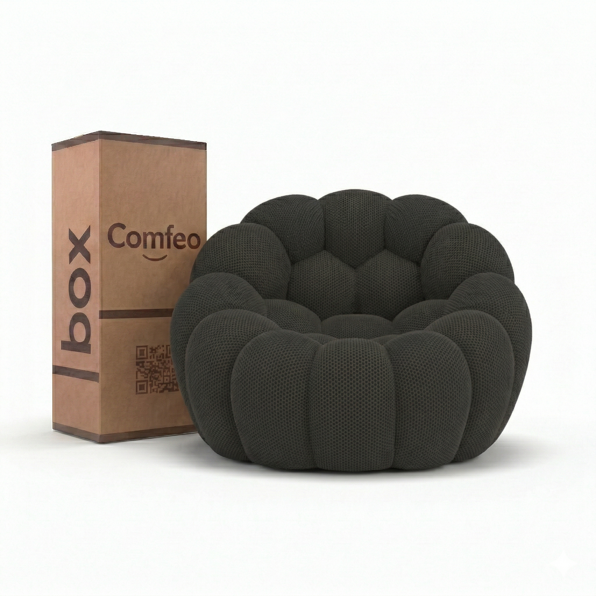 Lumo Mini - Fauteuil Bubble Compressé Noir