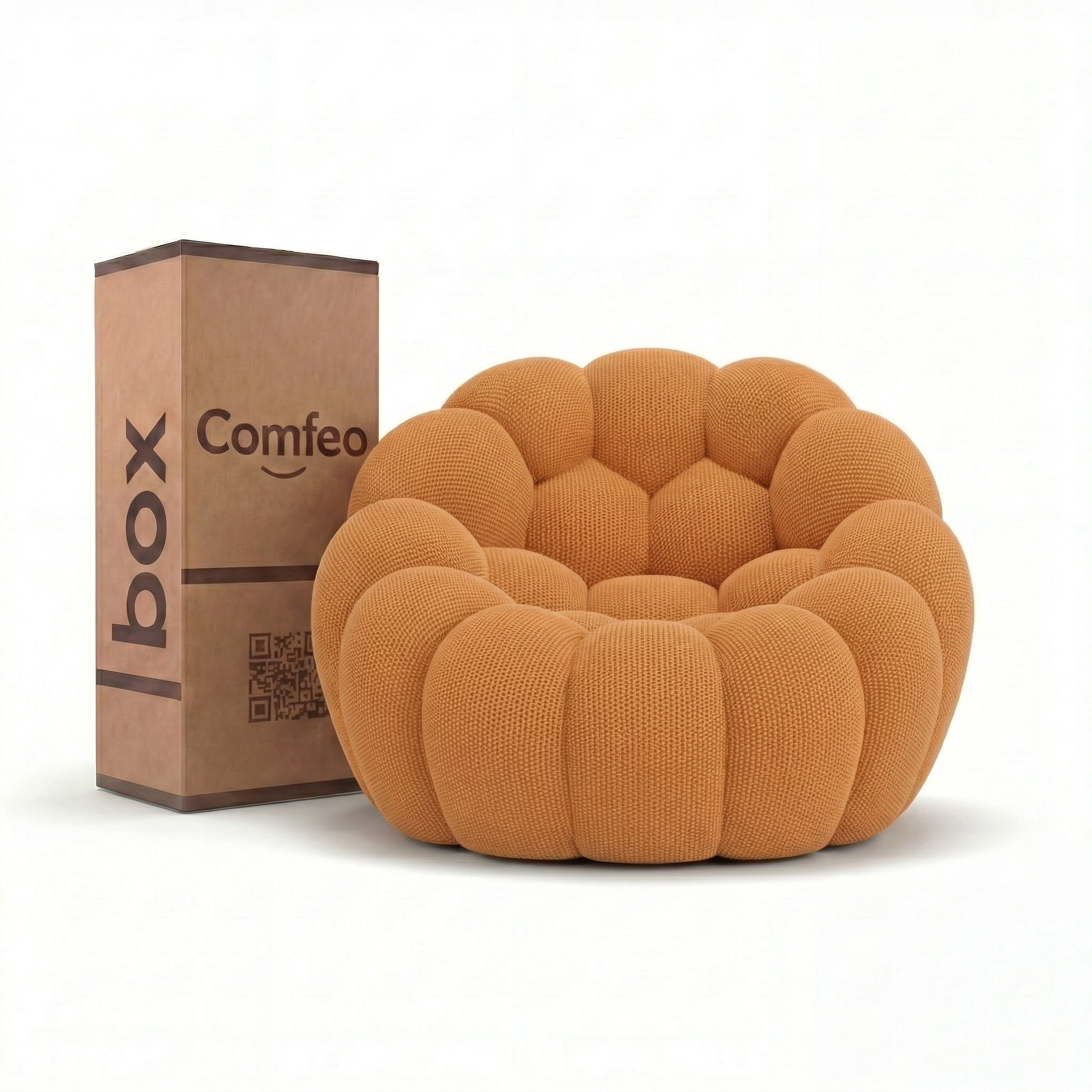 Lumo Mini - Fauteuil Bubble Compressé Orange