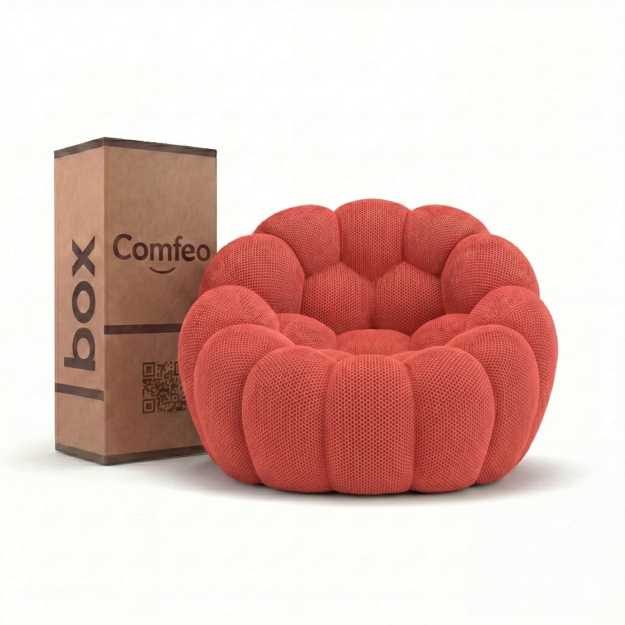 Lumo Mini - Fauteuil Bubble Compressé Rouge