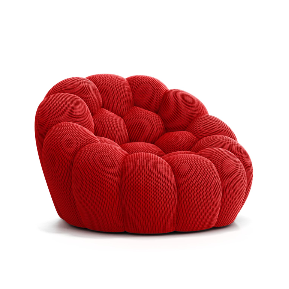 Lumo Mini - Fauteuil Bubble Compressé Rouge