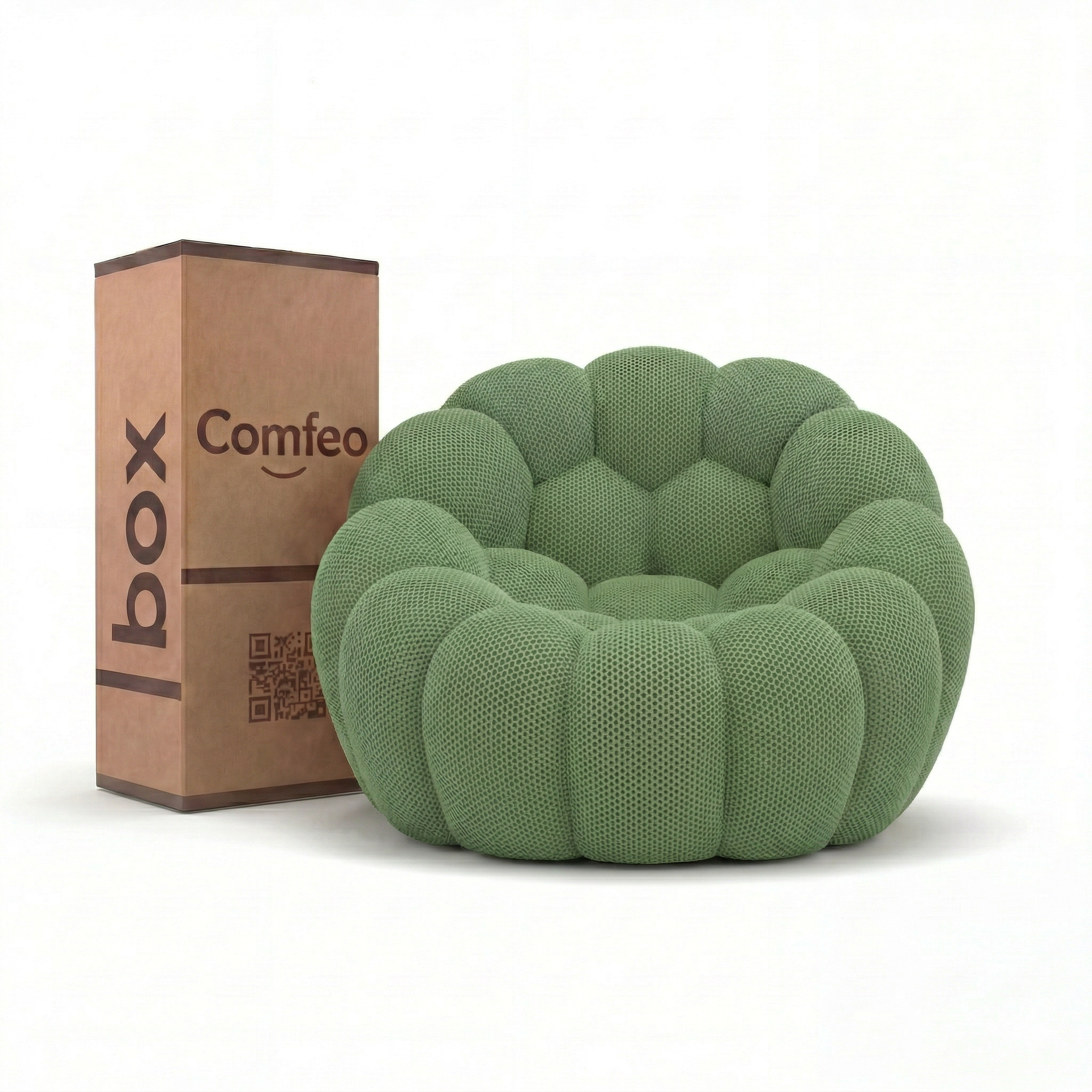 Lumo Mini - Fauteuil Bubble Compressé Vert