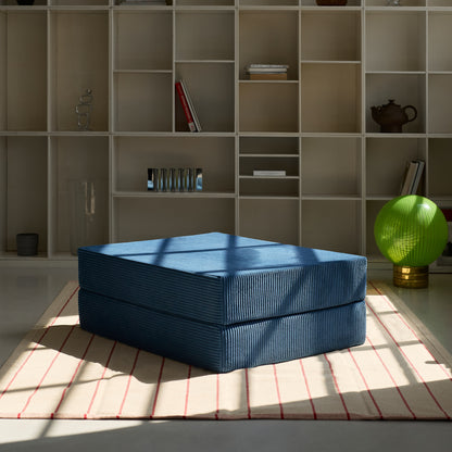 Nubo Pouf - Pouf Compressé  Velours Côtelé