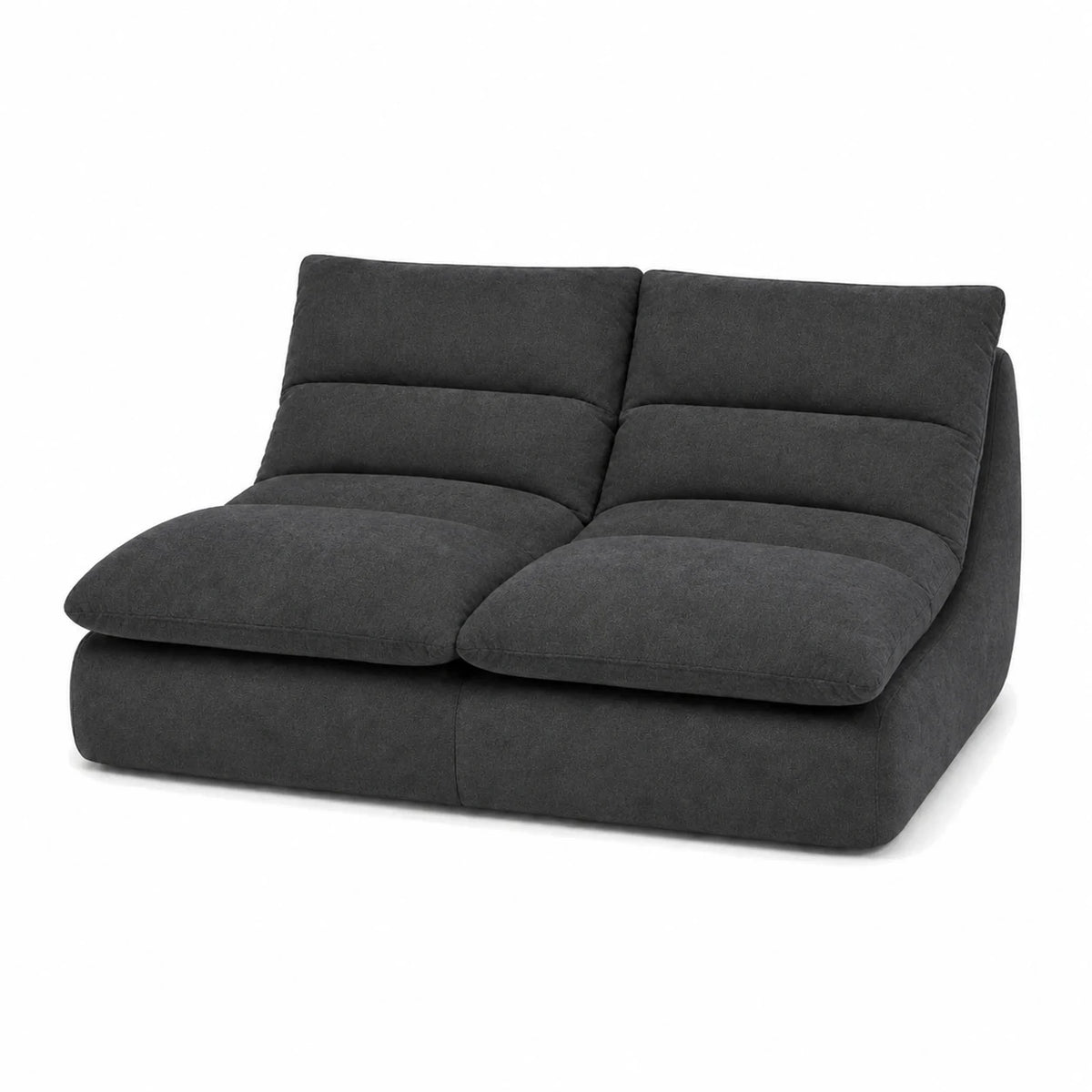 #Noir Canapé Gummy Classic noir, vue de trois quarts droite