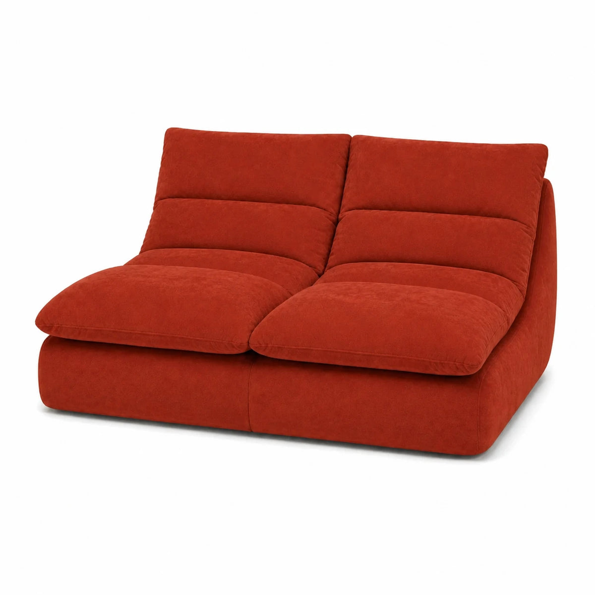 #Rouge Canapé Gummy Classic rouge, vue de trois quarts droite