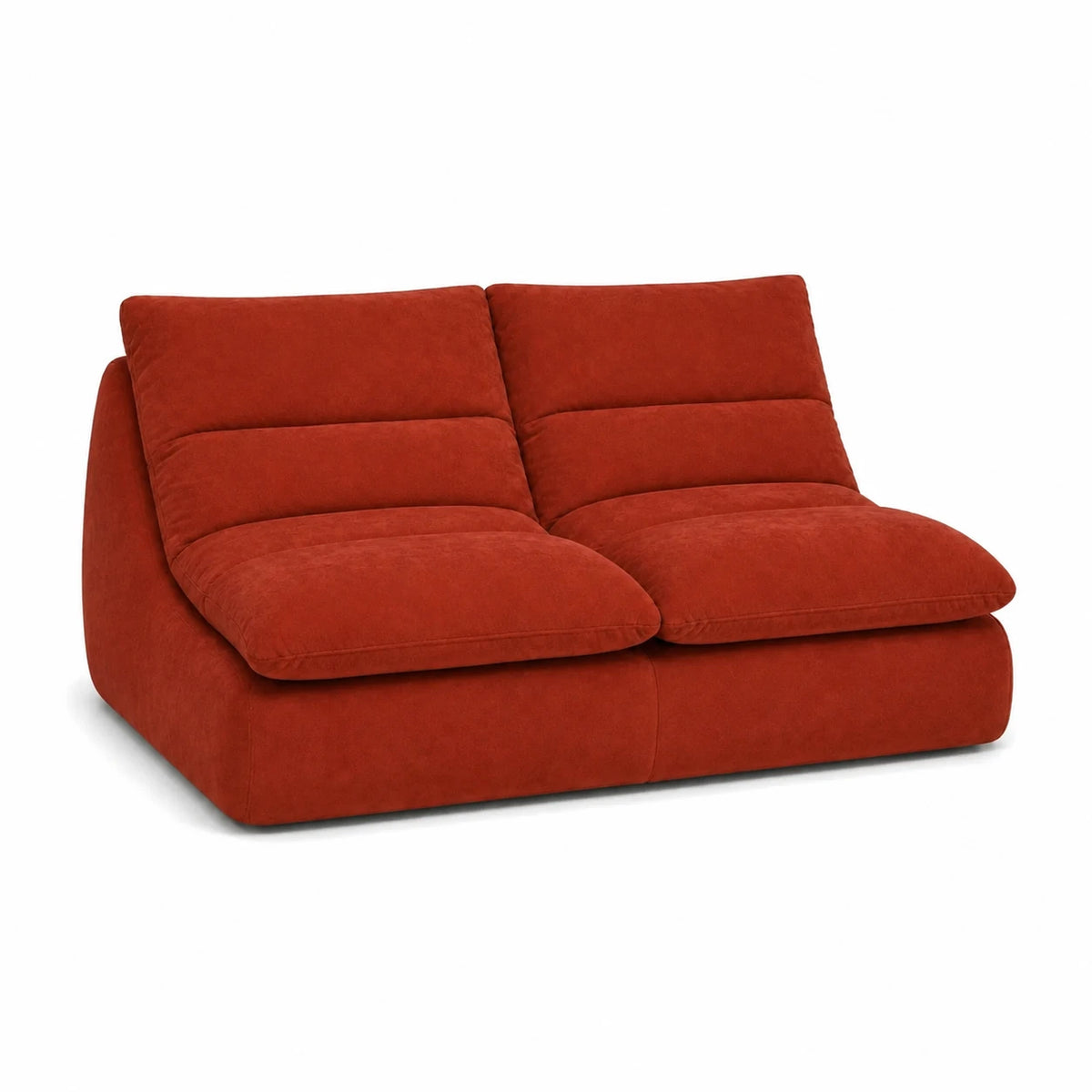 #Rouge Canapé Gummy Classic rouge, vue de trois quarts gauche