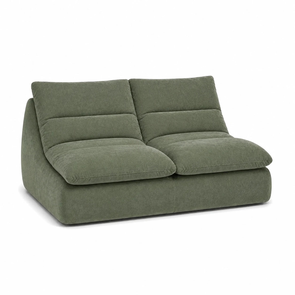 #VertSauge Canapé Gummy Classic vert sauge, vue de trois quarts gauche