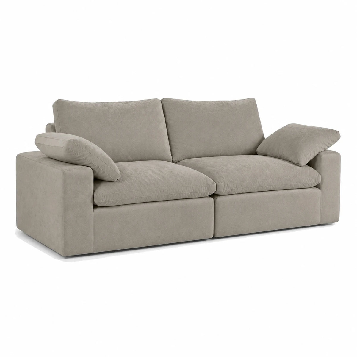 #Sable Canapé nuage Cirrus 2 places sable, vue de trois quarts gauche