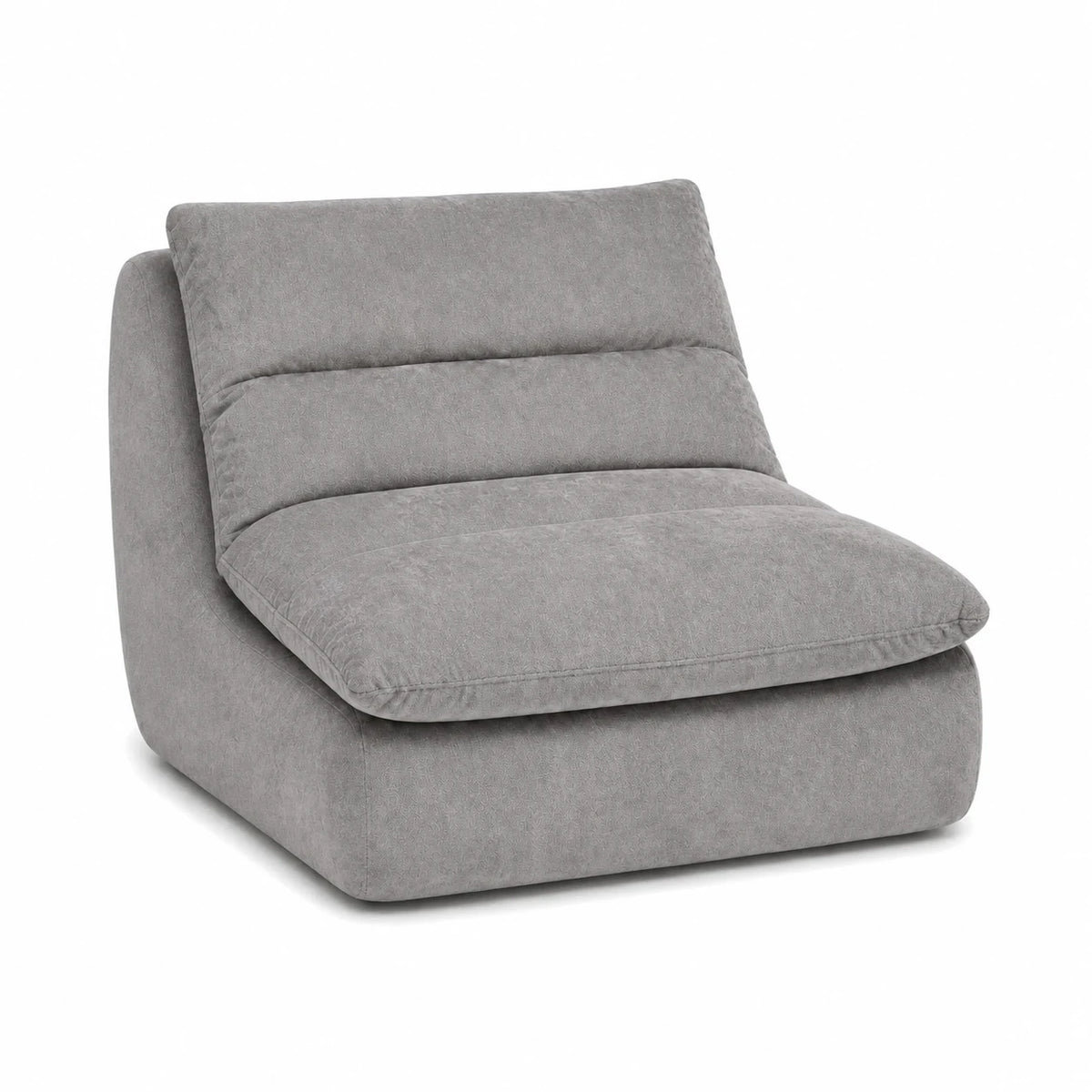 #Gris Chauffeuse Gummy Mini gris, vue de trois quarts gauche