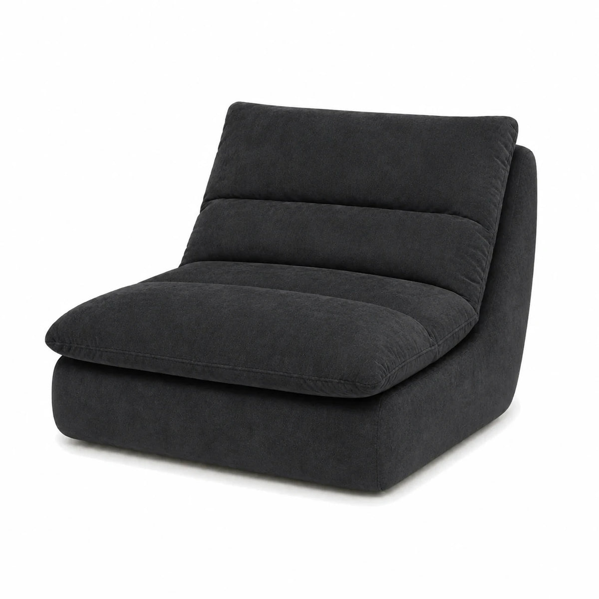 #Noir Chauffeuse Gummy Mini noir, vue de trois quarts droite