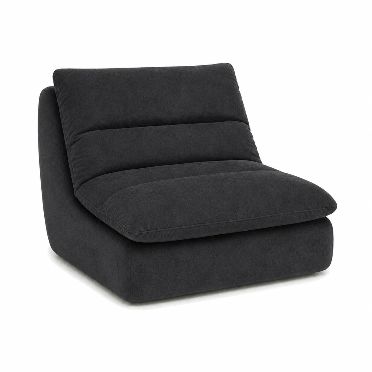 #Noir Chauffeuse Gummy Mini noir, vue de trois quarts gauche