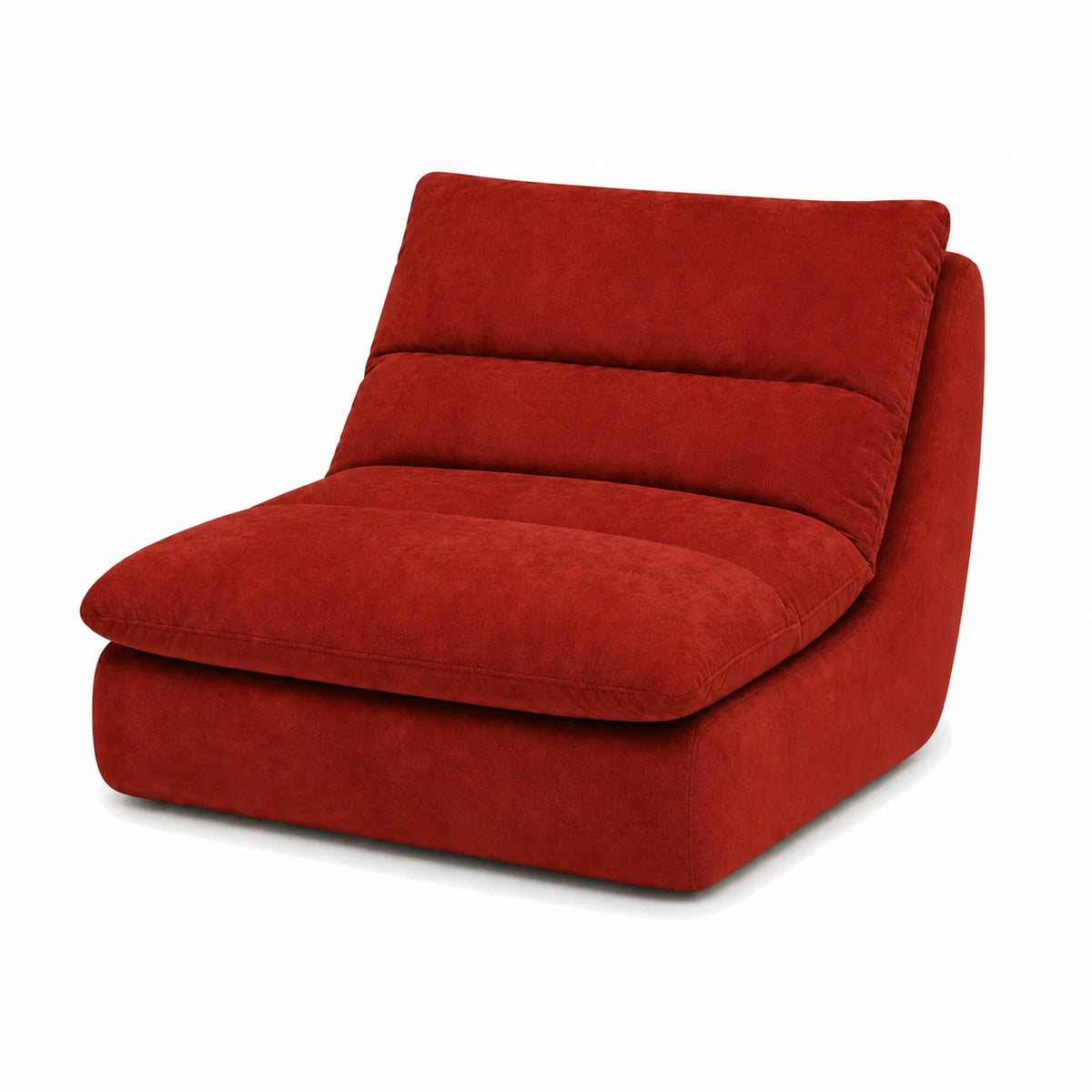 #Rouge Chauffeuse Gummy Mini rouge, vue de trois quarts droite