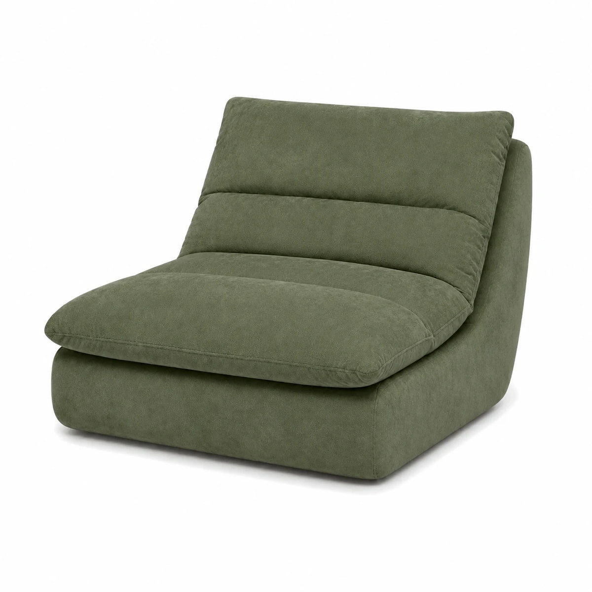 #VertSauge Chauffeuse Gummy Mini vert sauge, vue de trois quarts droite