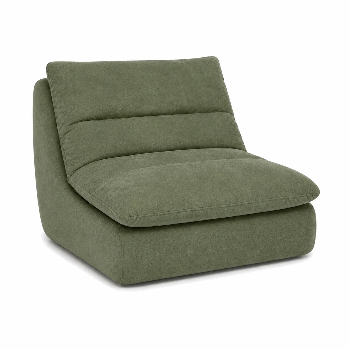 #VertSauge Chauffeuse Gummy Mini vert sauge, vue de trois quarts gauche