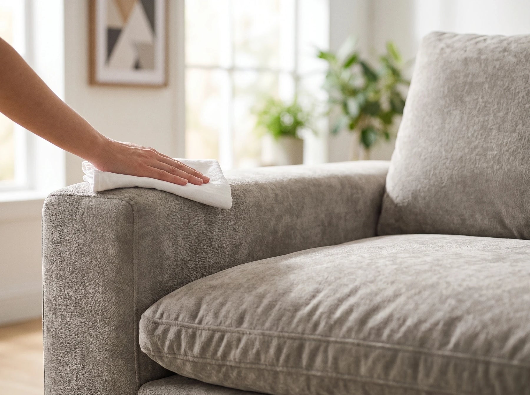 Entretien de la gamme Cloud : un coup de chiffon doux sur la chenille peluche