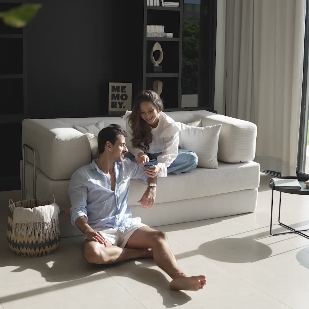 Charger la vidéo : Nubo – Canapé Compressé Rouille